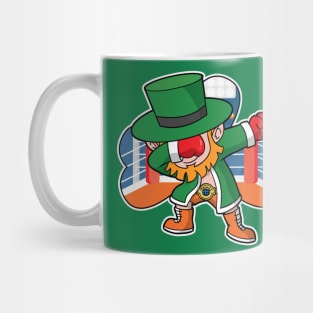 Irish Boxer Dabbing Leprechaun St Patricks Day Mug